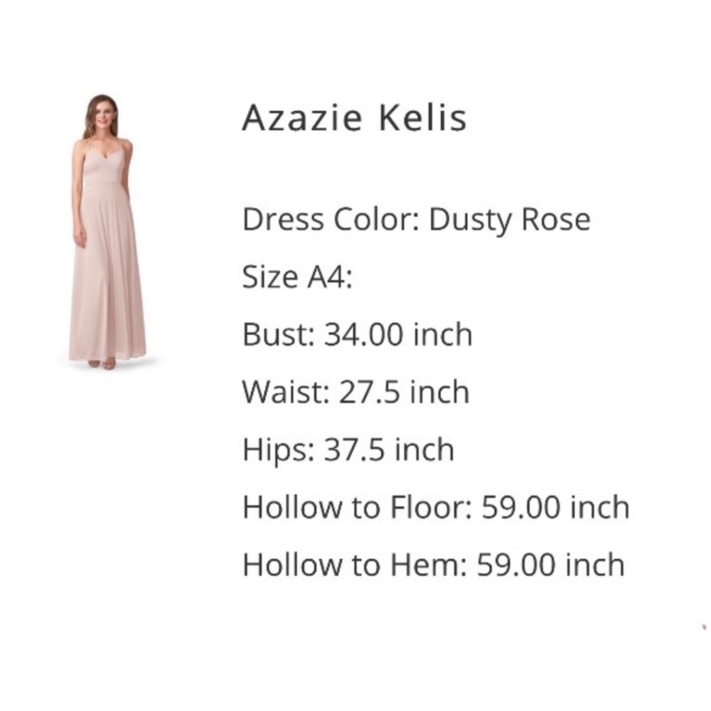 Azazie Maxi Dress Size 4 New Party Cocktail Wedding Prom
